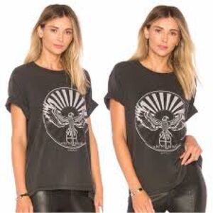 Anine Bing Black Graphic Tee